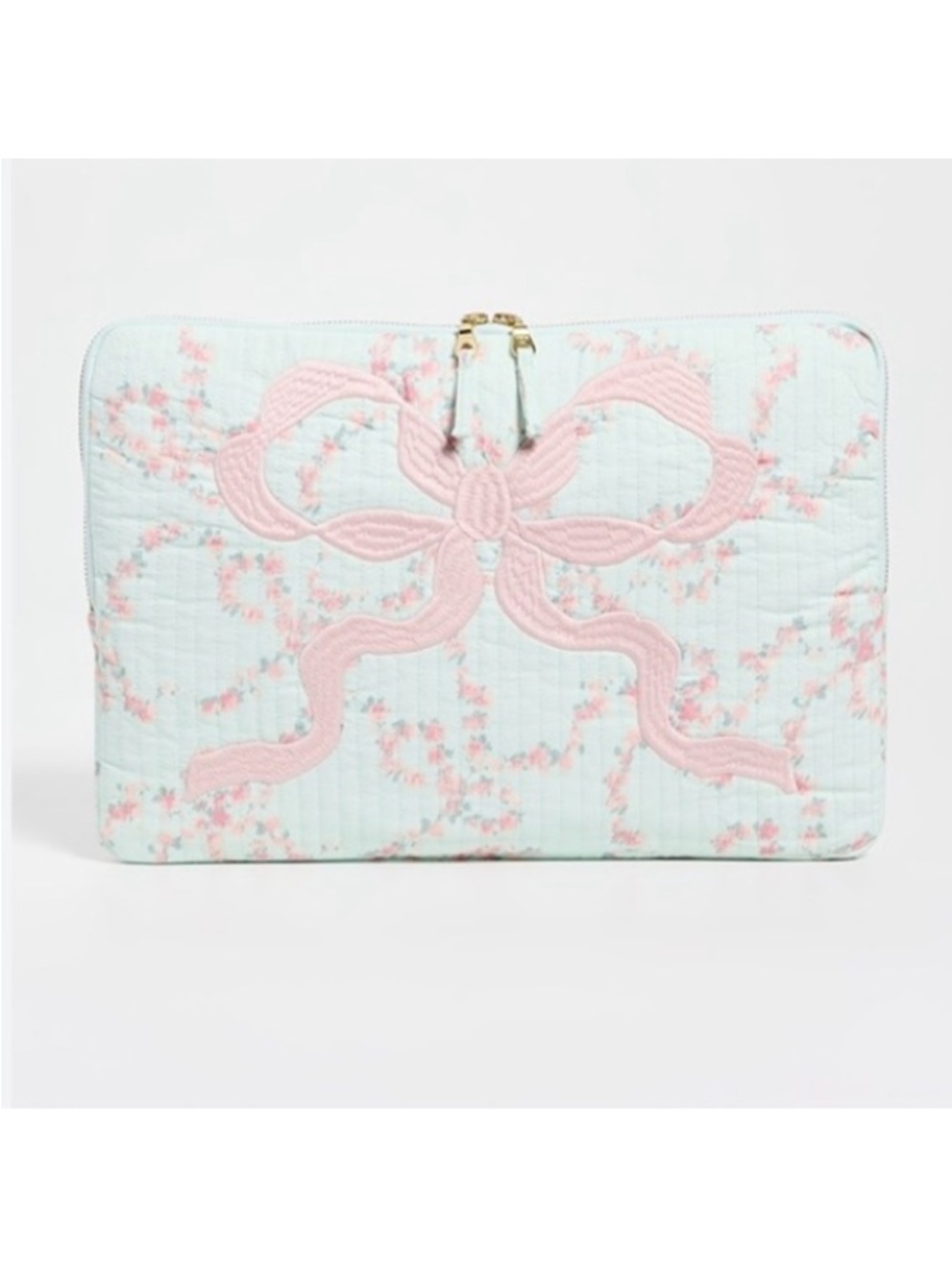 LoveShackFancy quilted laptop case